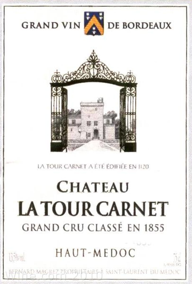 Chateau La Tour Carnet  2004 Front Label