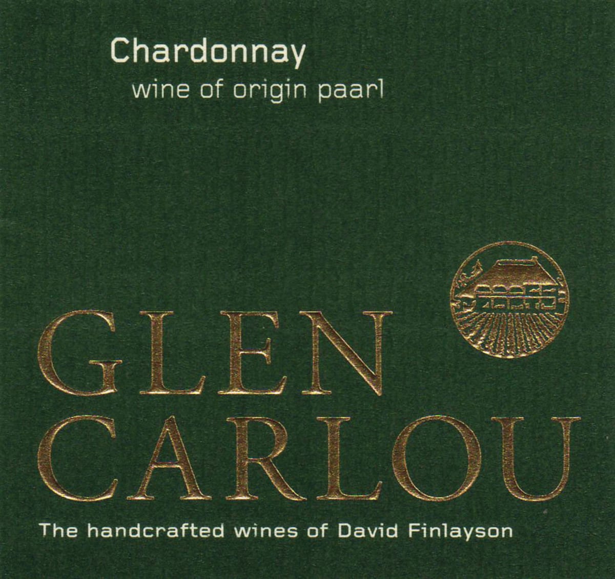 Glen Carlou Chardonnay 2009 Front Label