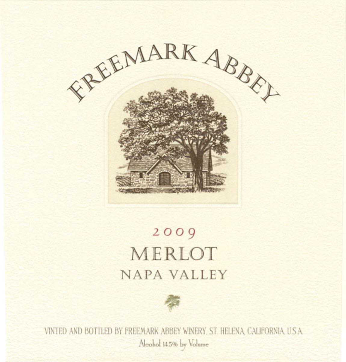 Freemark Abbey Napa Valley Merlot 2009 Front Label