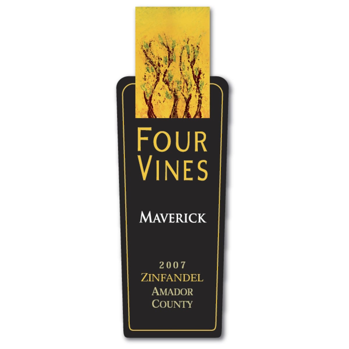 Four Vines The Maverick Zinfandel 2007 Front Label