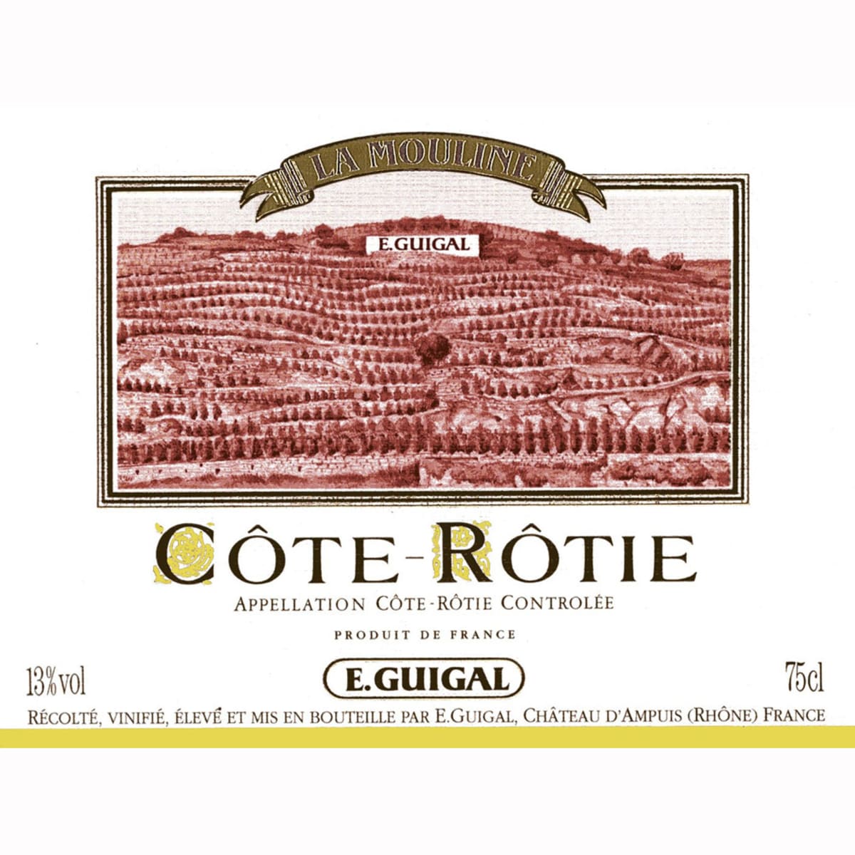 Guigal Cote Rotie La Mouline 2008 Front Label