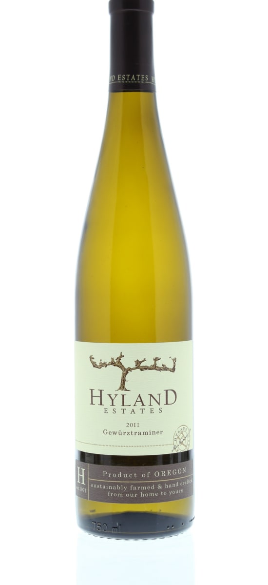 Hyland Estates Old Vine Gewurztraminer 2011 Front Bottle Shot