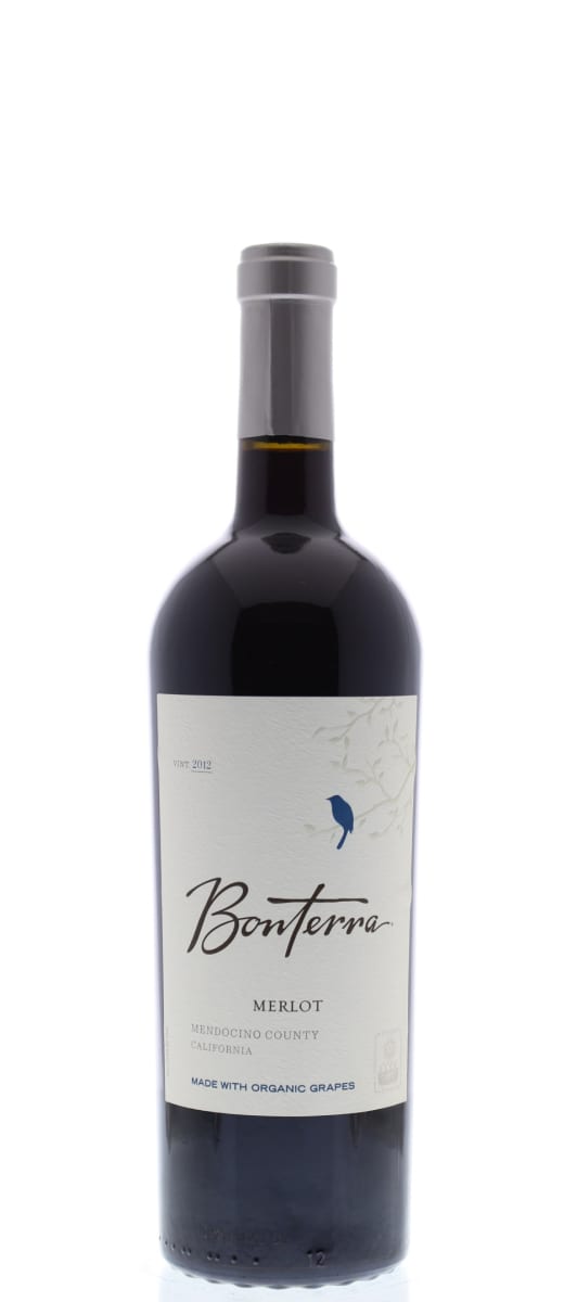 Bonterra Organically Grown Merlot 2012 Front Bottle Shot