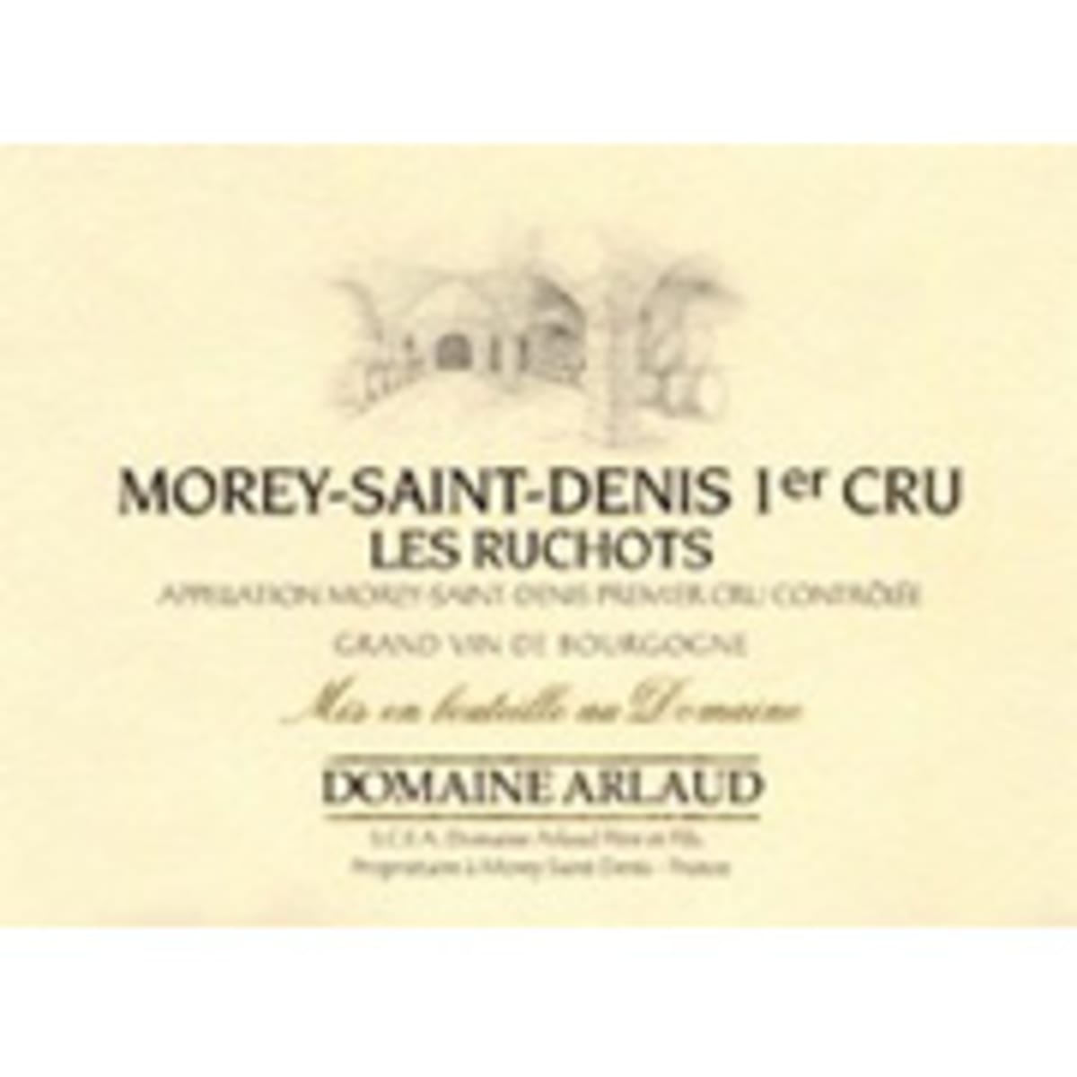 Domaine Arlaud Morey-St. Denis Premier Cru Les Ruchots V.V. 2002 Front Label