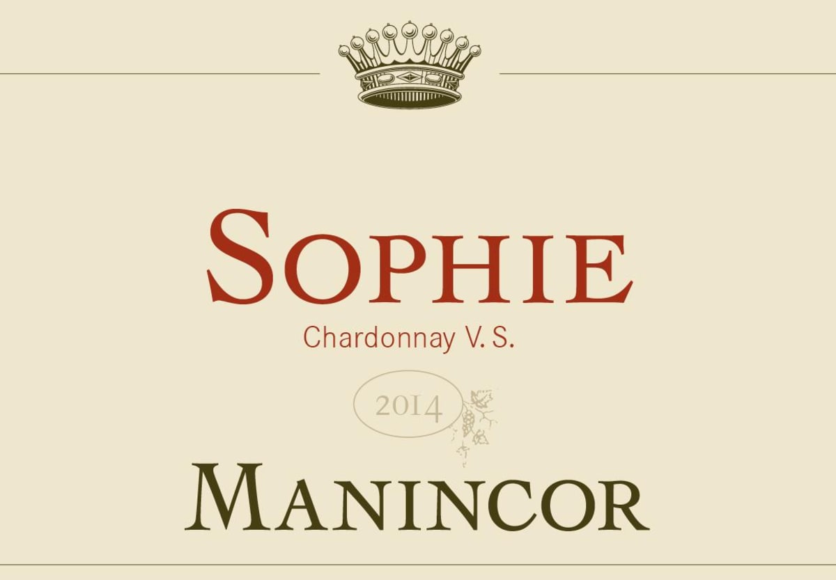 Manincor Alto Adige Terlano Sophie Chardonnay V.S. 2014 Front Label