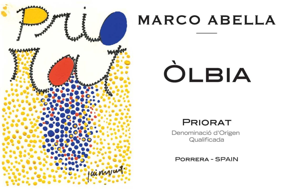 Marco Abella Olbia Priorat Blanc 2015 Front Label