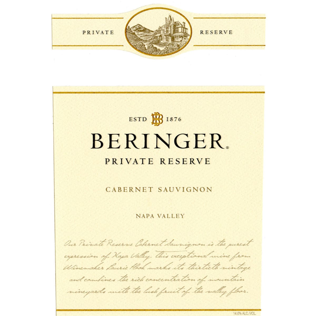 Beringer Private Reserve Cabernet Sauvignon 2011 Front Label