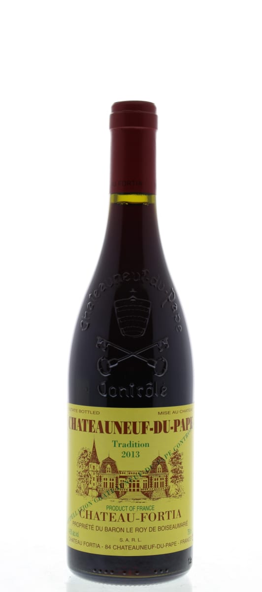 Chateau Fortia Tradition Chateauneuf-du-Pape 2013 Front Bottle Shot
