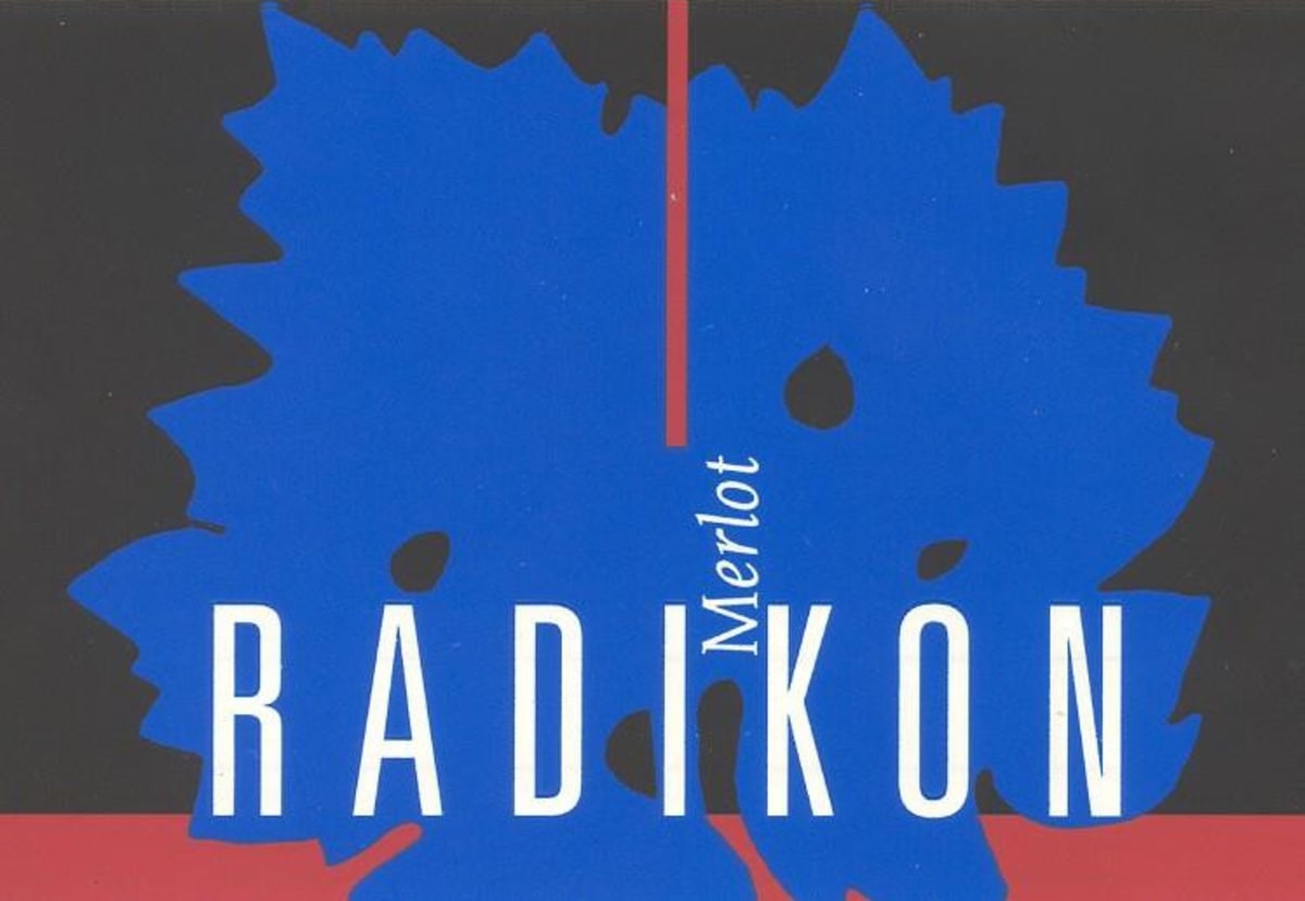 Radikon Merlot 2002 Front Label