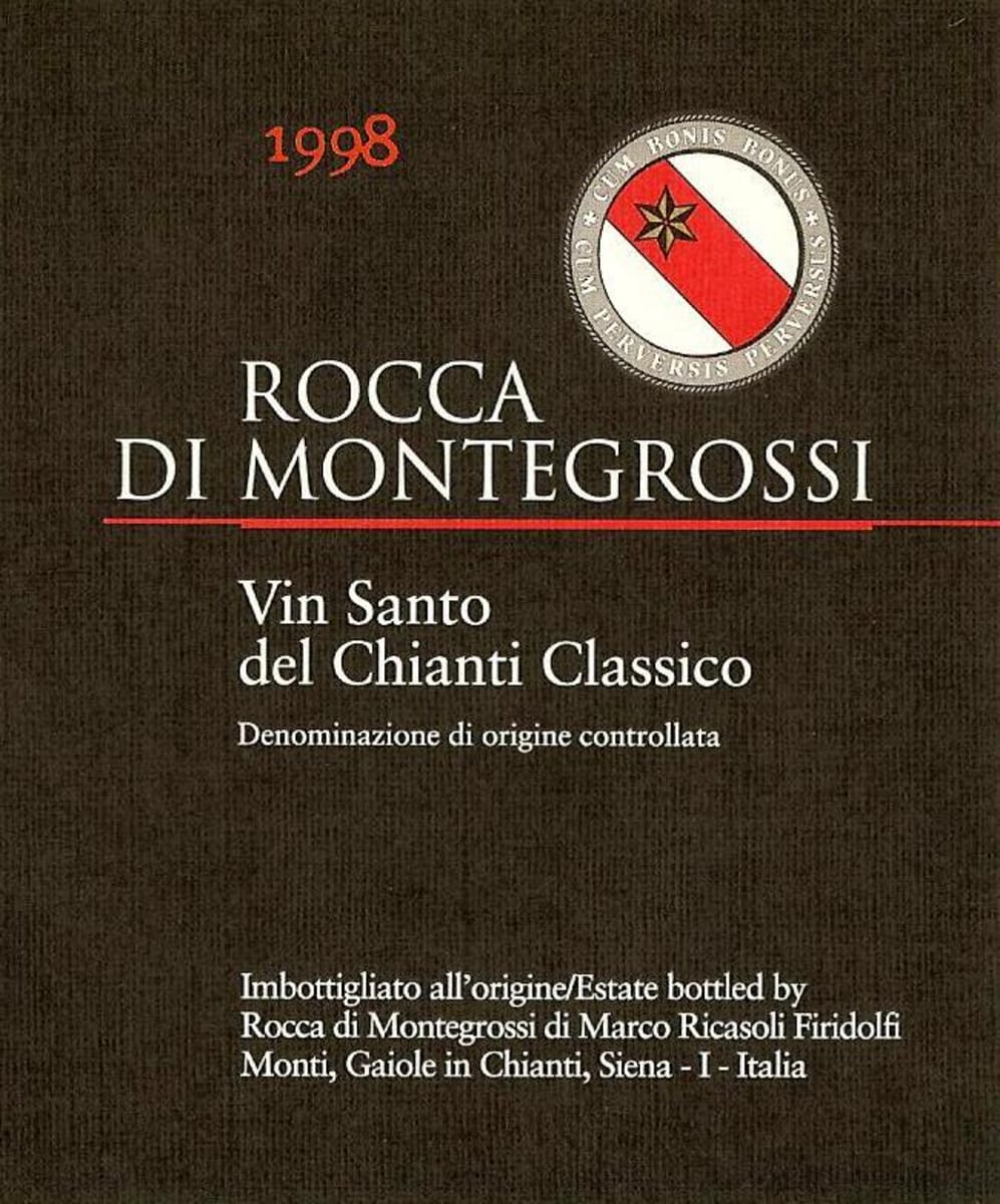 Rocca di Montegrossi Vin Santo del Chianti Classico 1998 Front Label