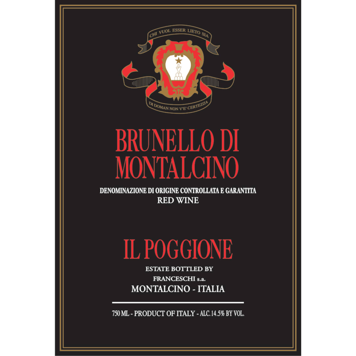 Il Poggione Brunello di Montalcino (1.5 Liter Magnum) 2011 Front Label