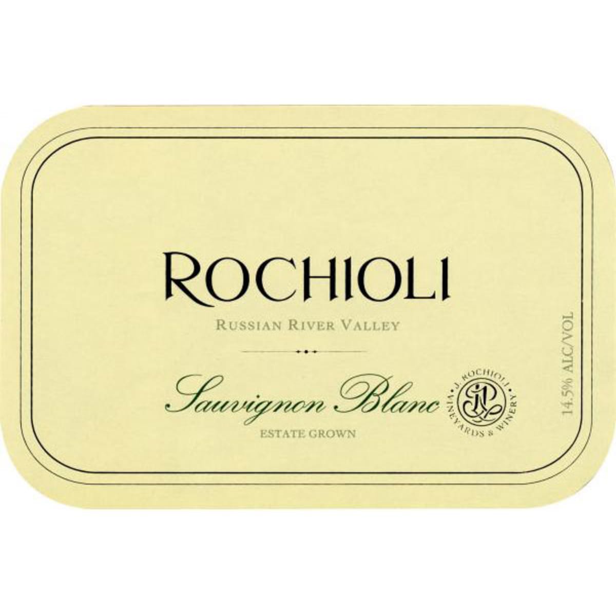 Rochioli Estate Sauvignon Blanc 2015 Front Label