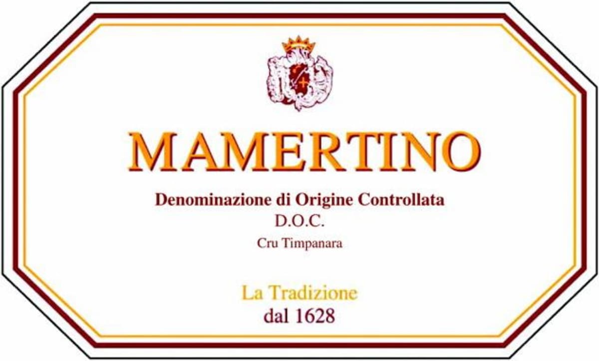Azienda Agricola Vasari Mamertino di Milazo Cru Timpanara 2006 Front Label