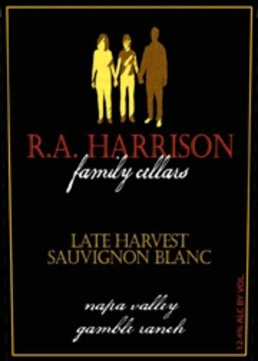 R.A. Harrison Late Harvest Sauvignon Blanc 2013 Front Label