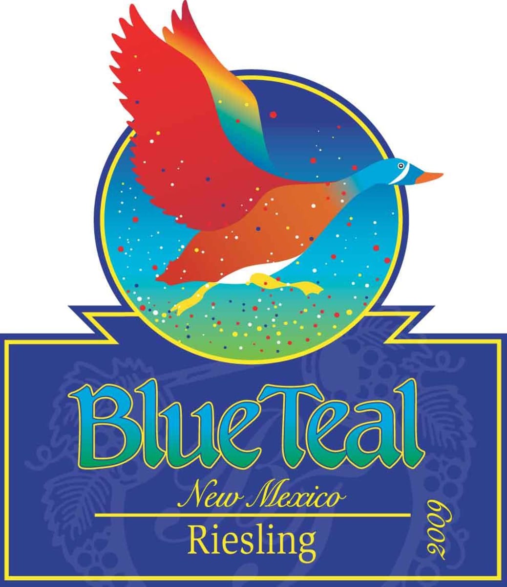 St. Clair Blue Teal Vineyards Riesling 2009 Front Label
