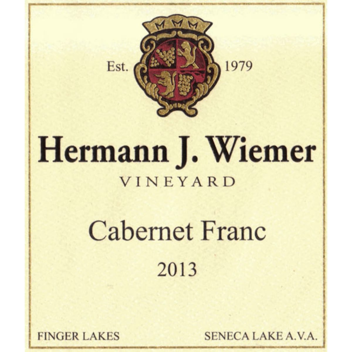 Hermann J. Wiemer Cabernet Franc (1.5 Liter Magnum) 2013 Front Label