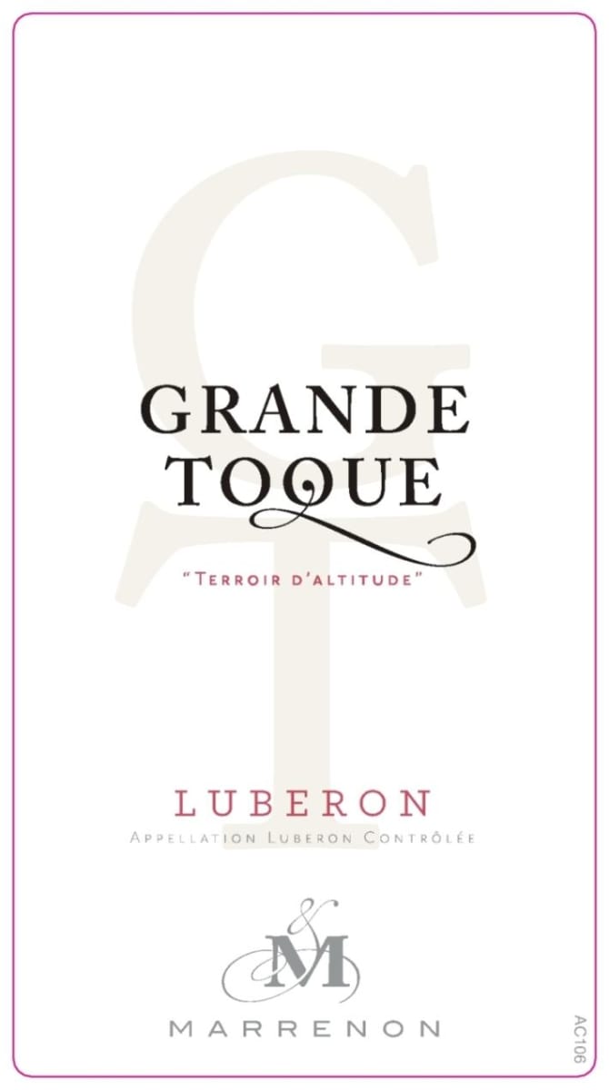 Marrenon Luberon Grande Toque Terroir d'Altitude Rouge 2012 Front Label