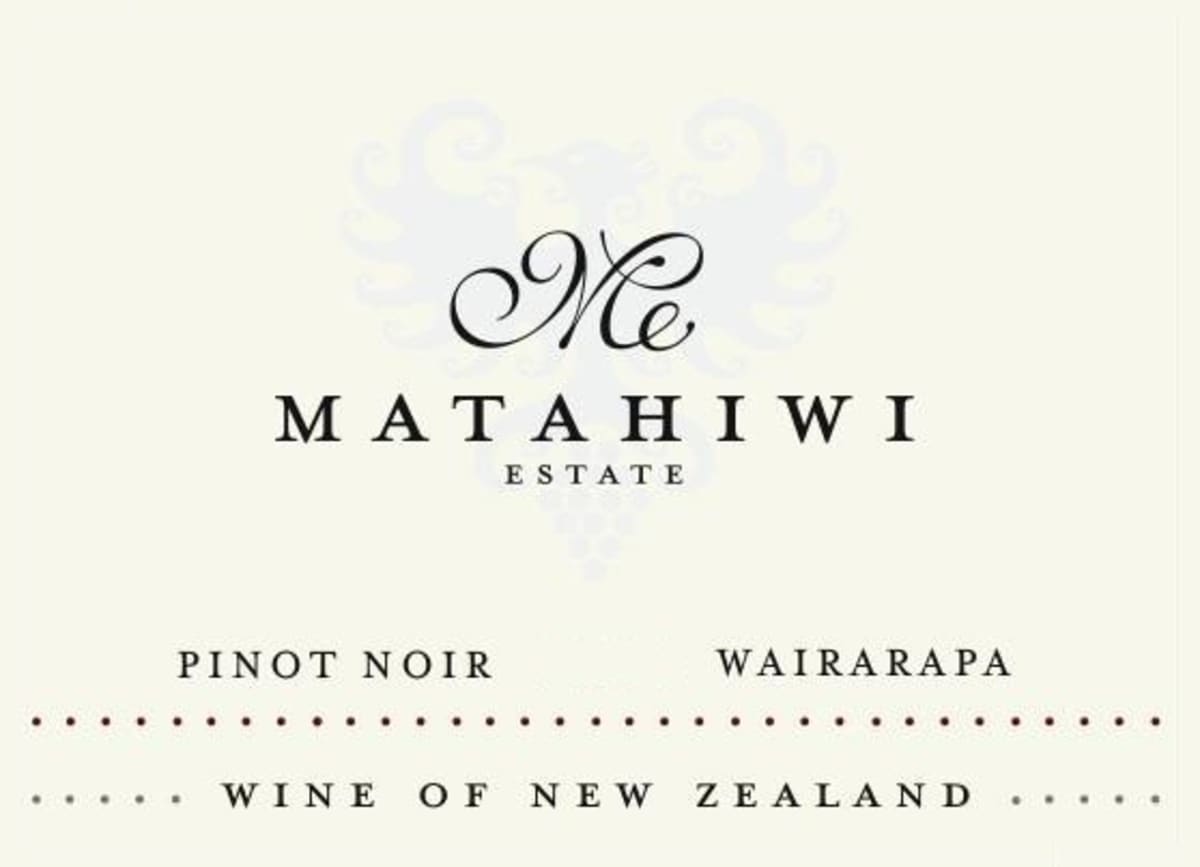 Matahiwi Estate Winery Wairarapa Pinot Noir 2014 Front Label
