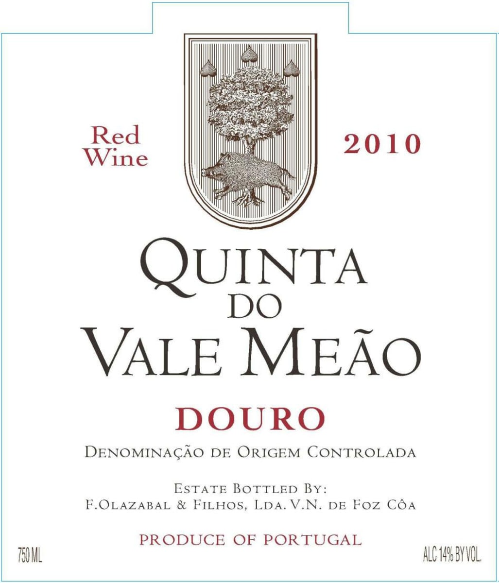 Quinta do Vale Meao Douro 2010 Front Label