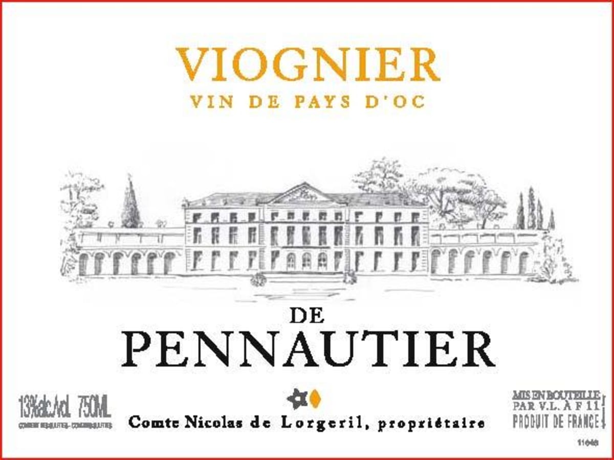 Chateau de Pennautier Viognier 2010 Front Label