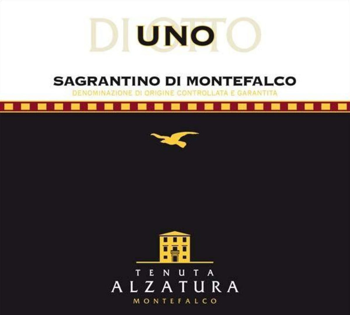Tenuta Alzatura Uno di Sagrantino Montefalco 2008 Front Label