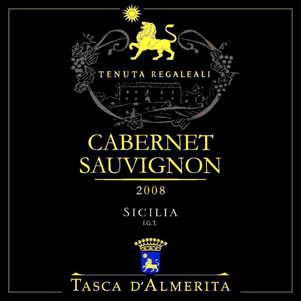 Regaleali Vigna San Francesco Cabernet Sauvignon 2008 Front Label