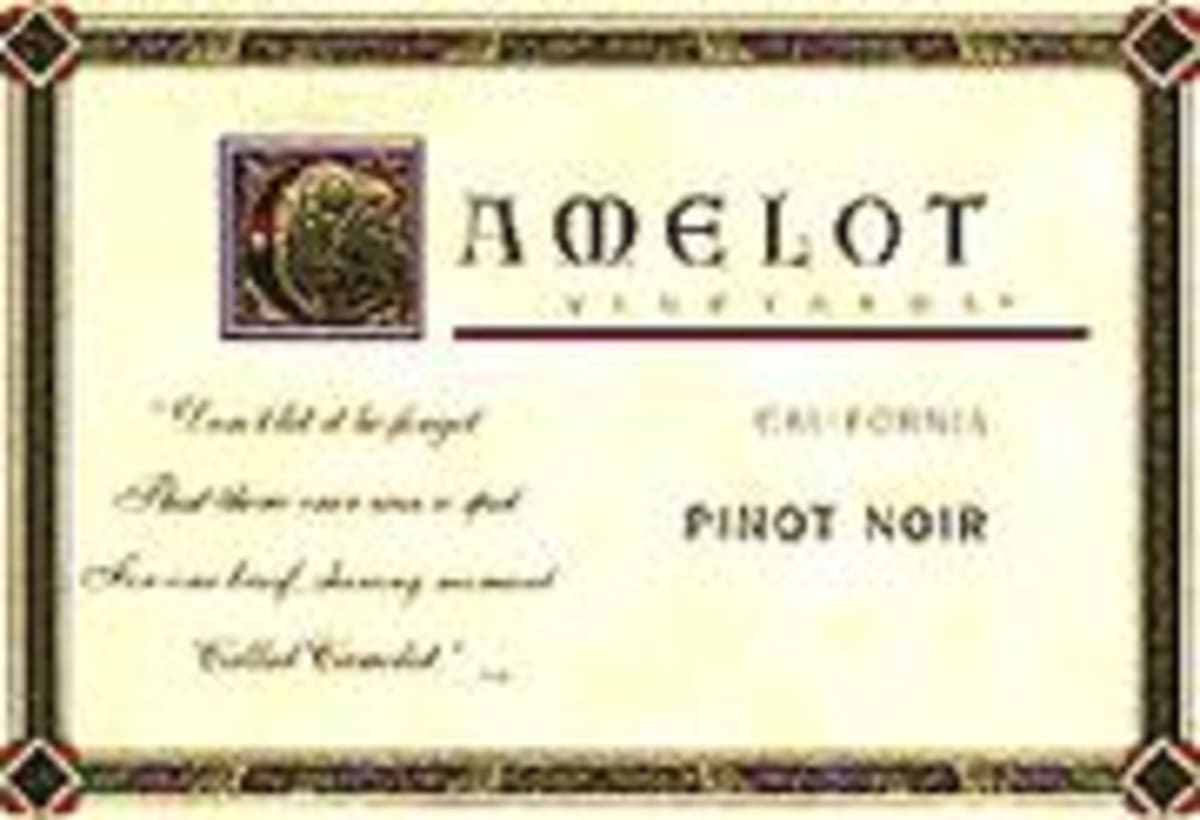 Camelot Pinot Noir 1996 Front Label