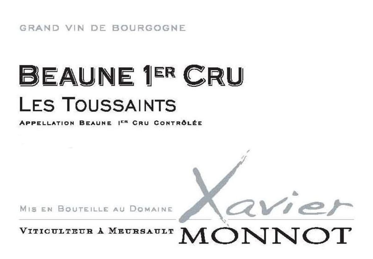 Xavier Monnot Beaune Les Toussaints Premier Cru 2012 Front Label