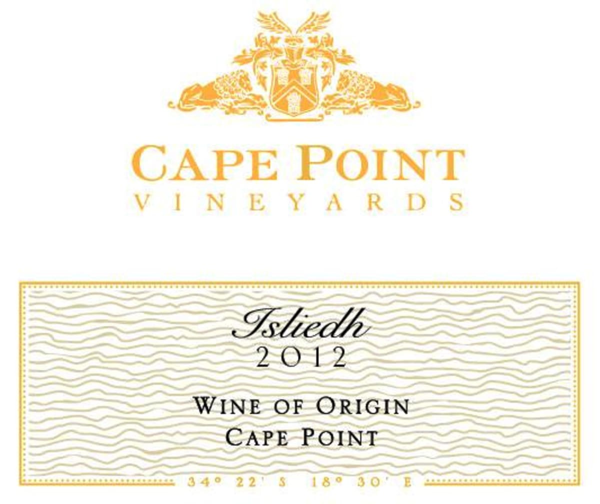 Cape Point Isliedh Sauvignon Blanc 2012 Front Label