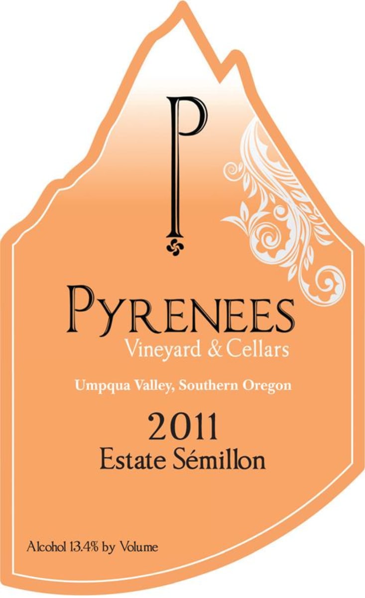 Pyrenees Vineyard & Cellars Estate Semillon 2011 Front Label