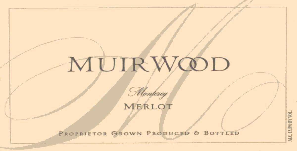 Muirwood Vineyards Merlot 2004 Front Label