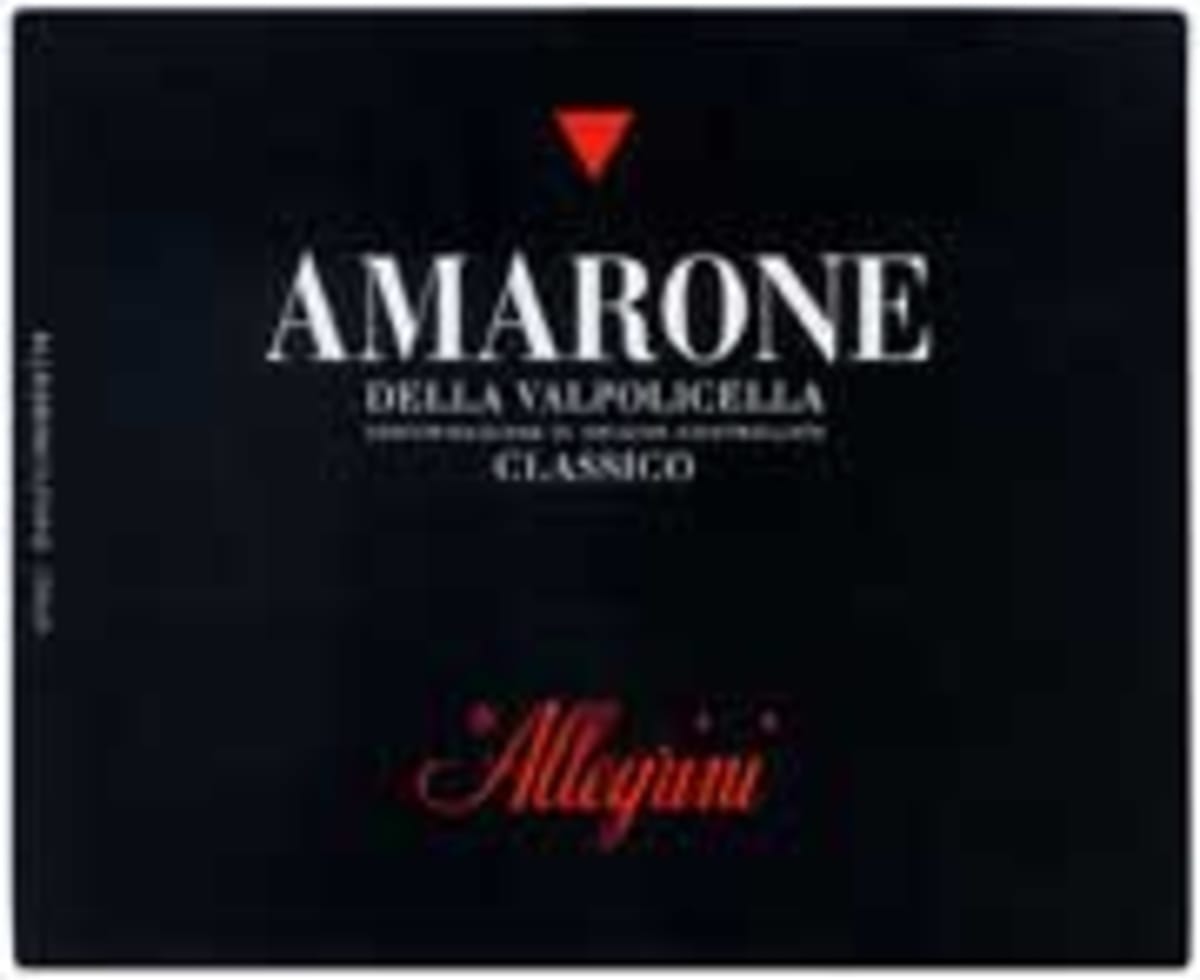 Allegrini Amarone 2001 Front Label
