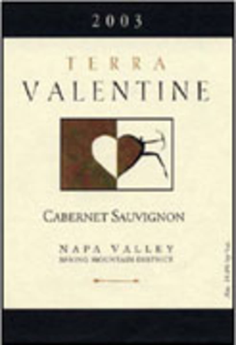 Terra Valentine Spring Mountain District Cabernet Sauvignon 2003 Front Label