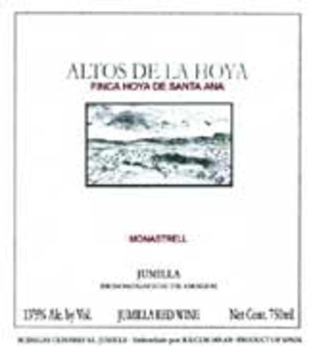 Olivares Altos de la Hoya 2006 Front Label