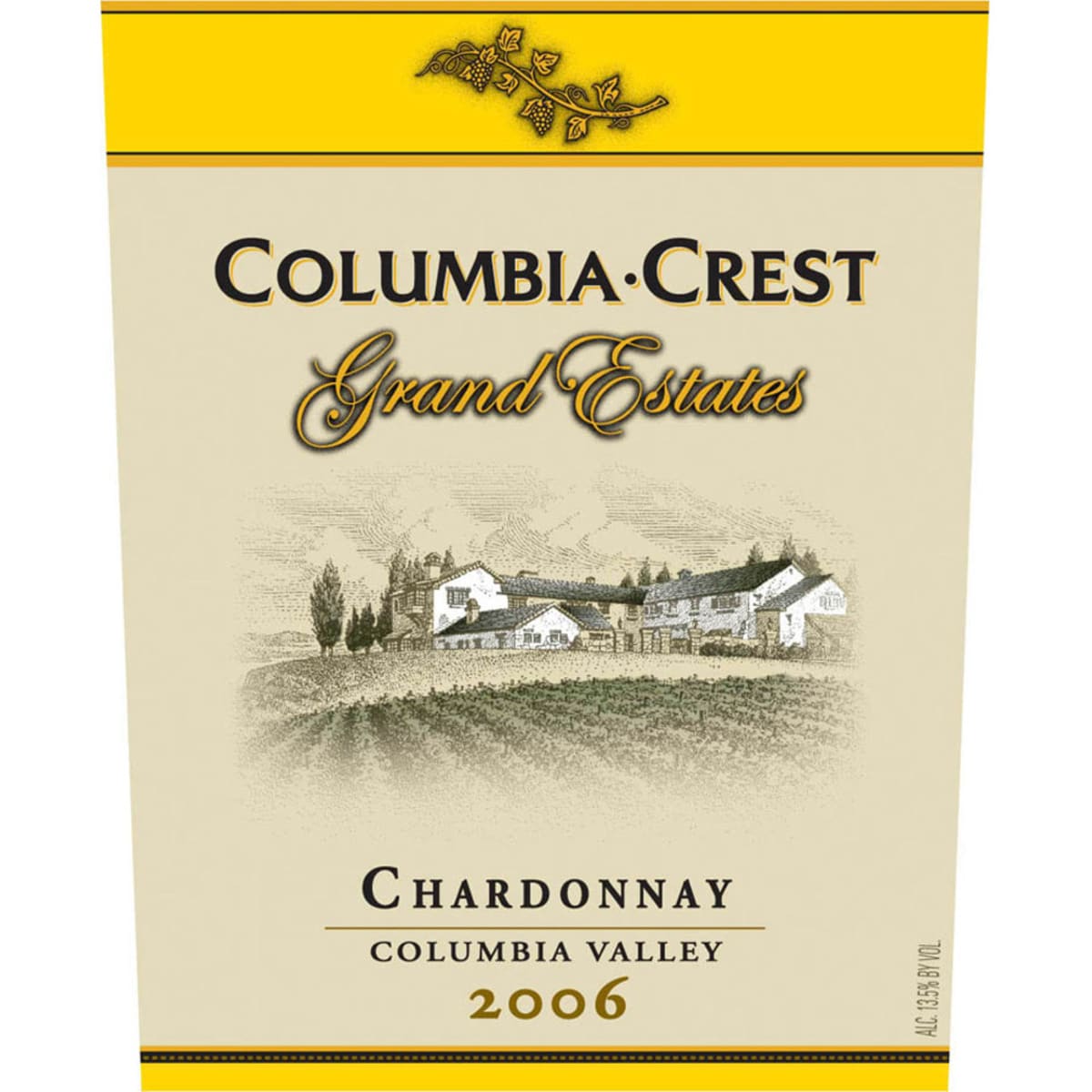 Columbia Crest Grand Estates Chardonnay 2006 Front Label