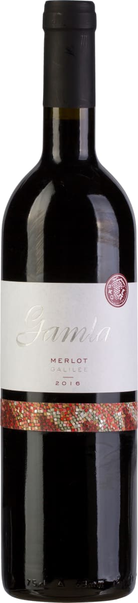 Gamla Merlot (OU Kosher) 2016  Front Bottle Shot