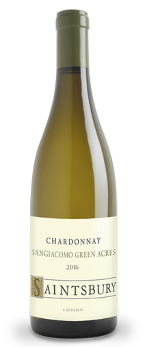 Saintsbury Sangiacomo Green Acres Chardonnay 2016  Front Bottle Shot