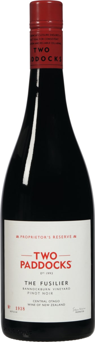 Two Paddocks Fusilier Pinot Noir 2016  Front Bottle Shot