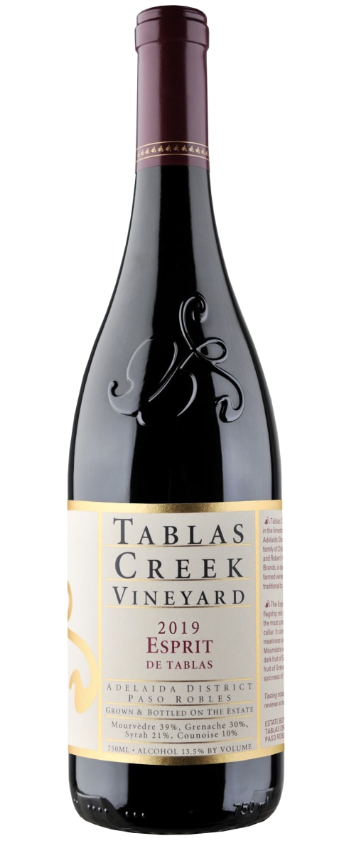 Tablas Creek Esprit de Tablas Rouge 2019  Front Bottle Shot