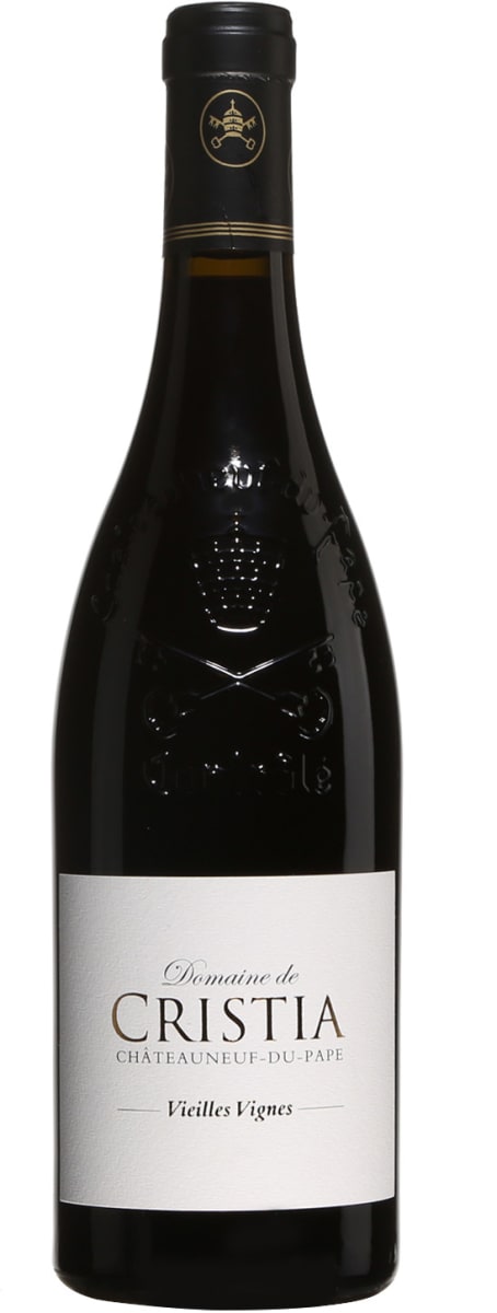 Domaine de Cristia Chateauneuf-du-Pape Vieilles Vignes 2020  Front Bottle Shot