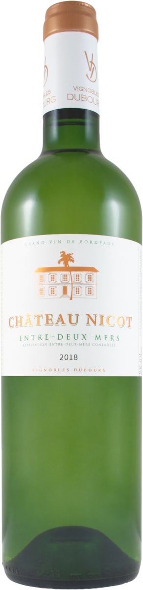 Chateau Nicot Blanc 2018  Front Bottle Shot