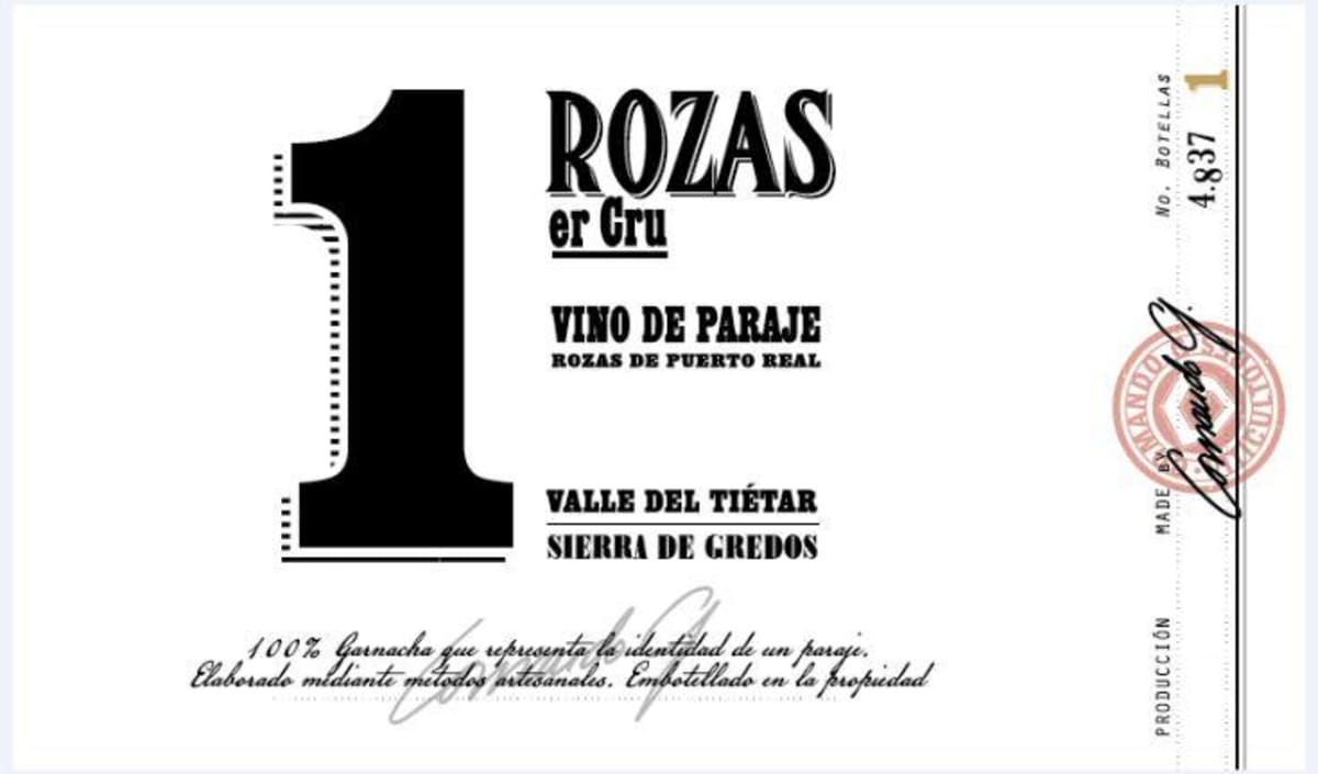 Comando G Rozas 1er Cru 2016  Front Label