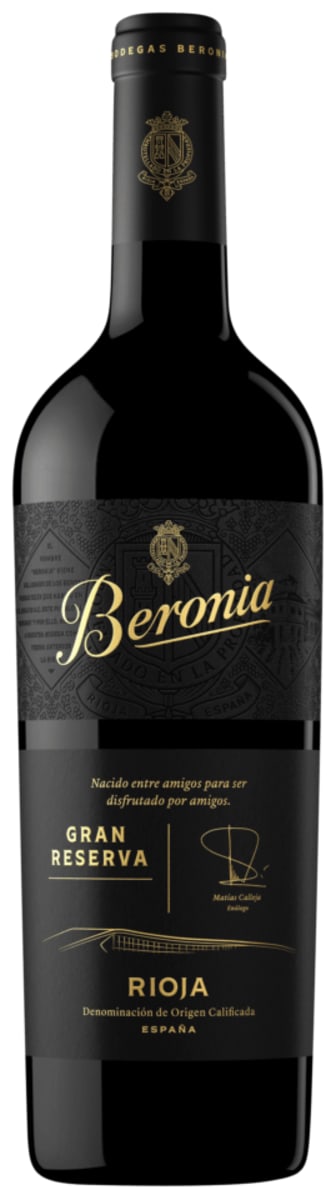 Bodegas Beronia Rioja Gran Reserva 2012  Front Bottle Shot