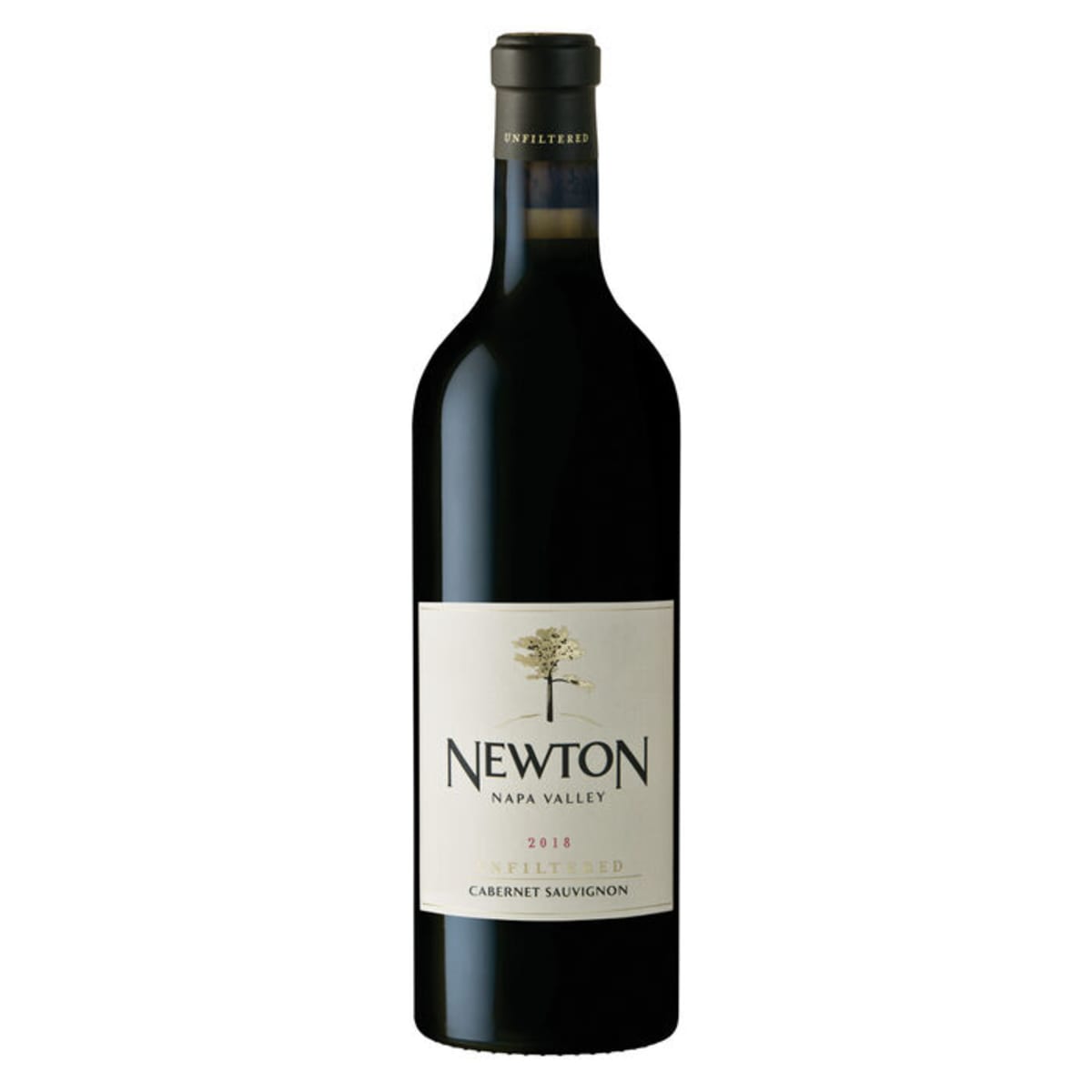 Newton Unfiltered Cabernet Sauvignon 2018  Front Bottle Shot