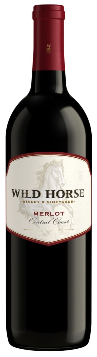 Wild Horse Merlot 2019  Front Bottle Shot