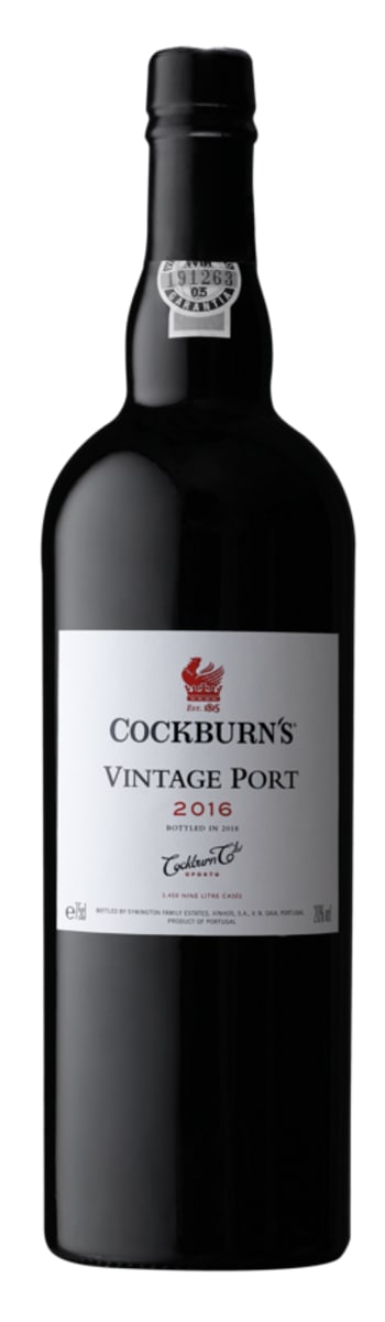 Cockburn's Vintage Port 2016 Front Bottle Shot