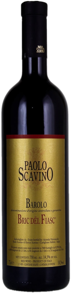 Paolo Scavino Barolo Bric del Fiasc (1.5 Liter Magnum) 2015  Front Bottle Shot