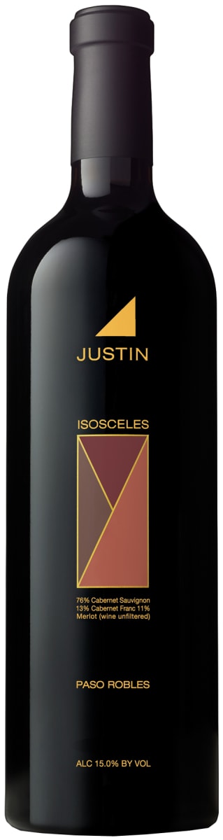 Justin Isosceles 2014 Front Bottle Shot