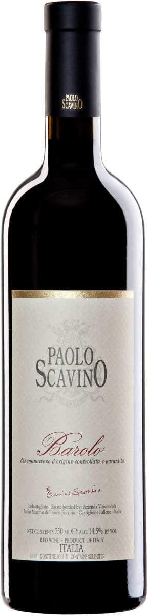 Paolo Scavino Barolo (375ML half-bottle) 2016  Front Bottle Shot