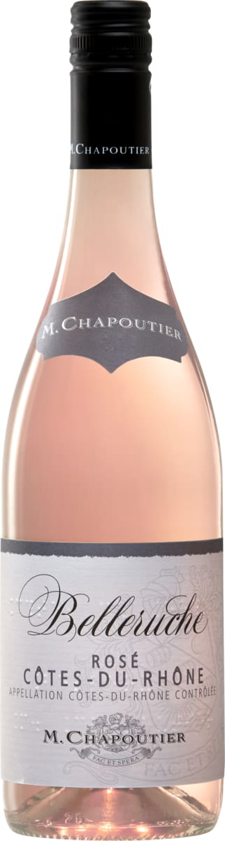 M. Chapoutier Cotes du Rhone Belleruche Rose 2021  Front Bottle Shot